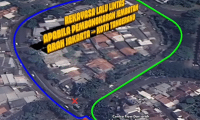 Pembangunan jembatan di ciledug, ini ruas jalan yang kena rekayasa lalu lintas
