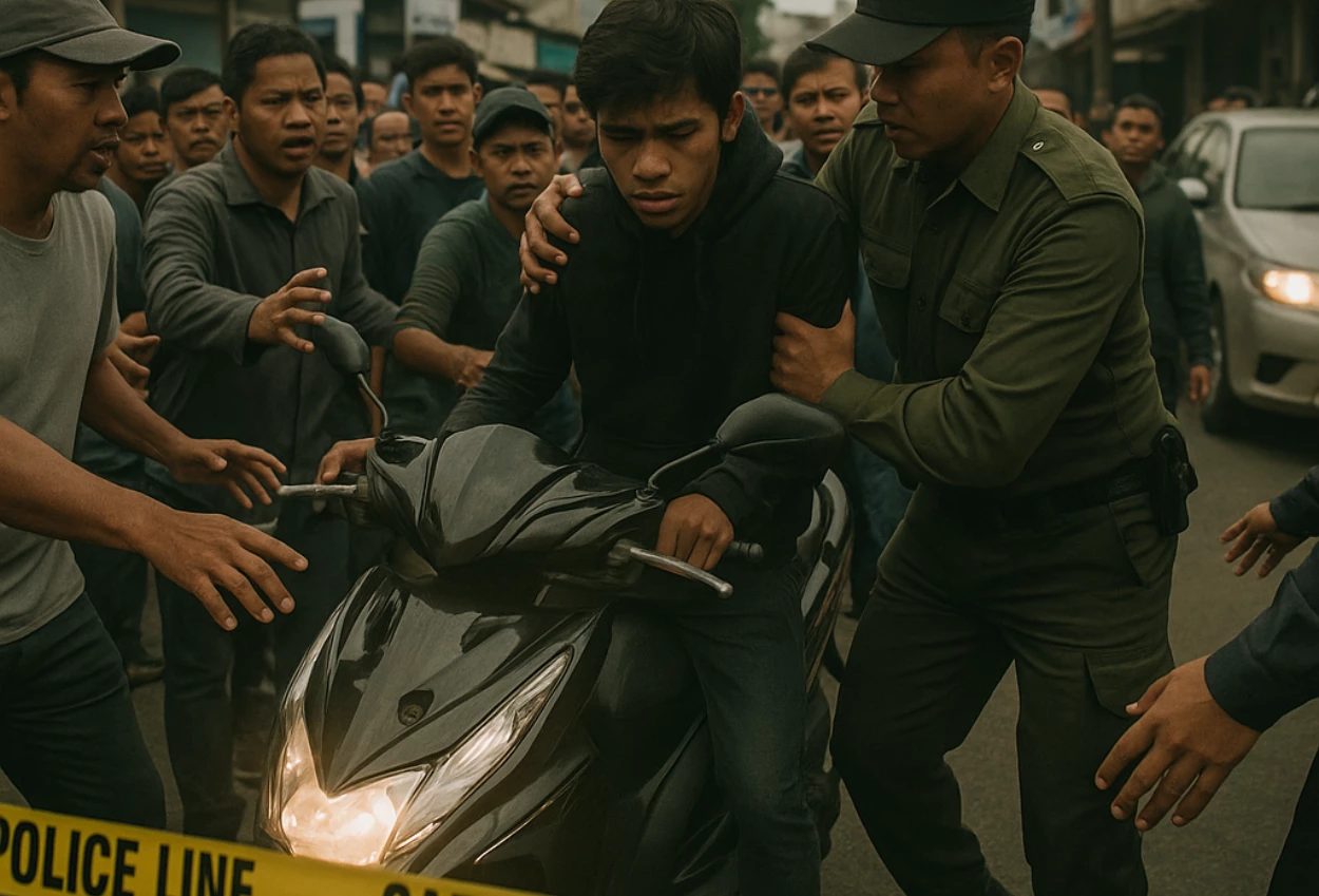 Pemuda asal serang diamuk warga usai keciduk curi motor