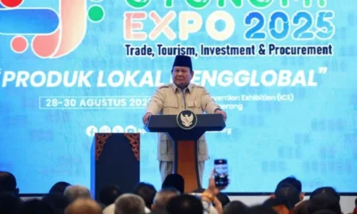 Pesan prabowo di apkasi expo 2025 pemimpin harus peka dan dekat dengan rakyat