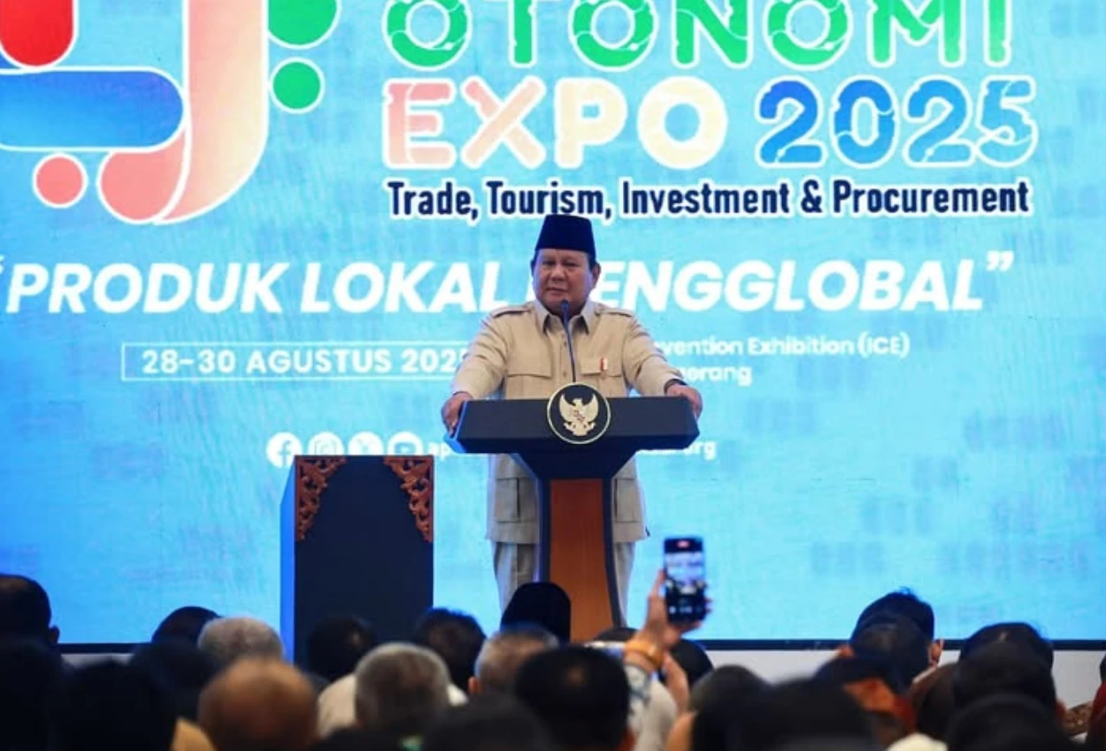Pesan prabowo di apkasi expo 2025 pemimpin harus peka dan dekat dengan rakyat