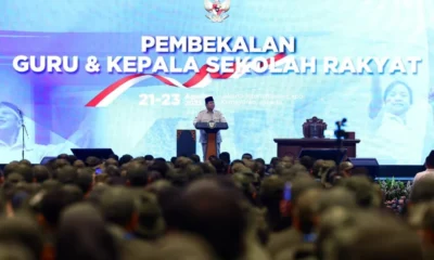 Prabowo beri pengarahan ribuan guru dan kepala sekolah rakyat di jiexpo