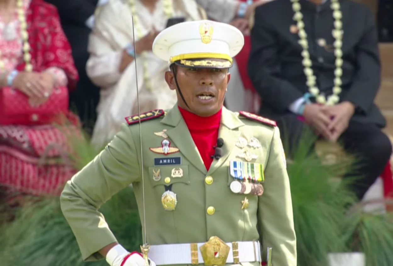 Profil kolonel amril hairuman, komandan upacara hut ri di istana negara
