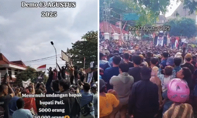 Ratusan ribu warga pati turun demo hari ini, tuntut bupati mundur