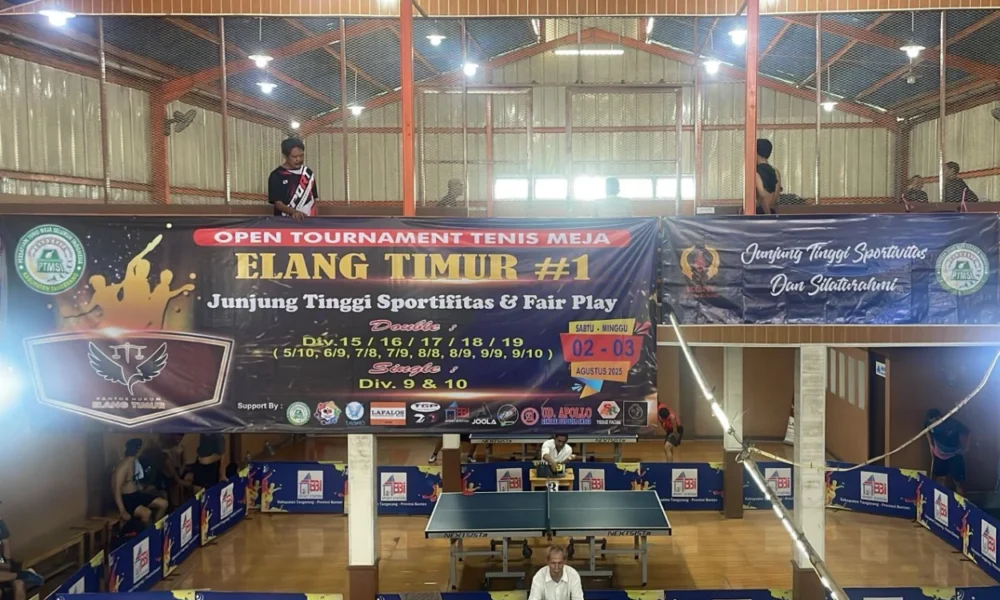 Rayakan kemerdekaan, turnamen tenis meja siap diselenggarakan tiap tahun oleh kantor elang timur