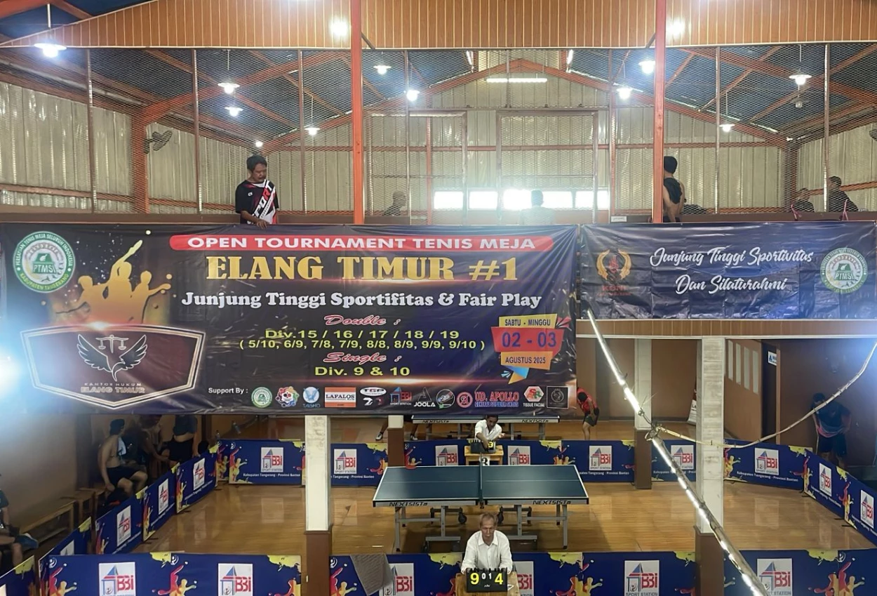 Rayakan kemerdekaan, turnamen tenis meja siap diselenggarakan tiap tahun oleh kantor elang timur