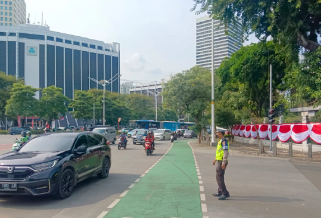 Rekayasa lalu lintas di istana negara jelang gladi hut ke 80 ri, ini rutenya!