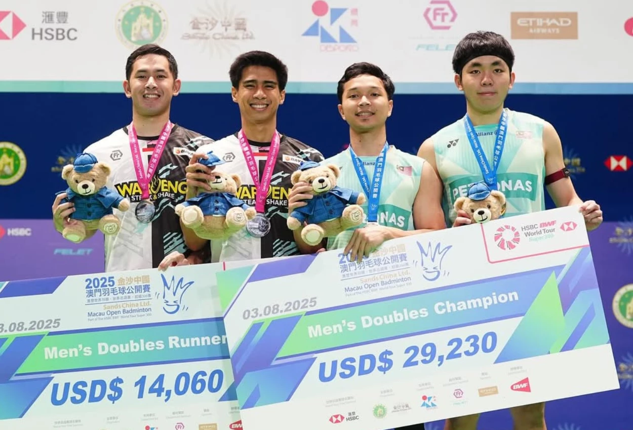 Sabarreza duduki posisi runner up di macau open 2025