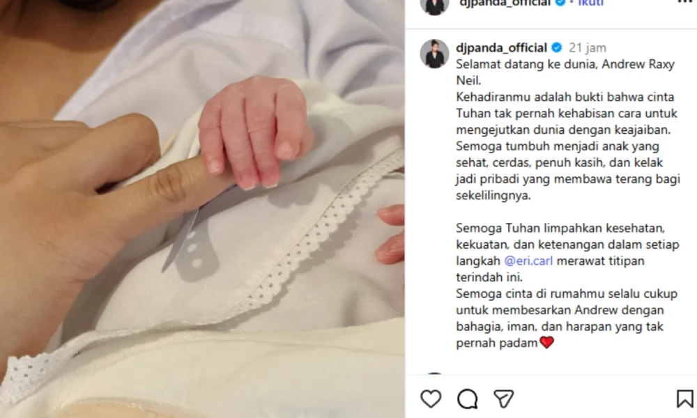 Sambut kelahiran anak erika carlina, dj panda beri pesan ini...