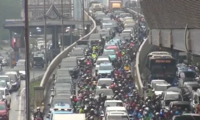 Sejumlah ruas jalan di jakarta mulai macet pasca libur dan cuti bersama hari kemerdekaan