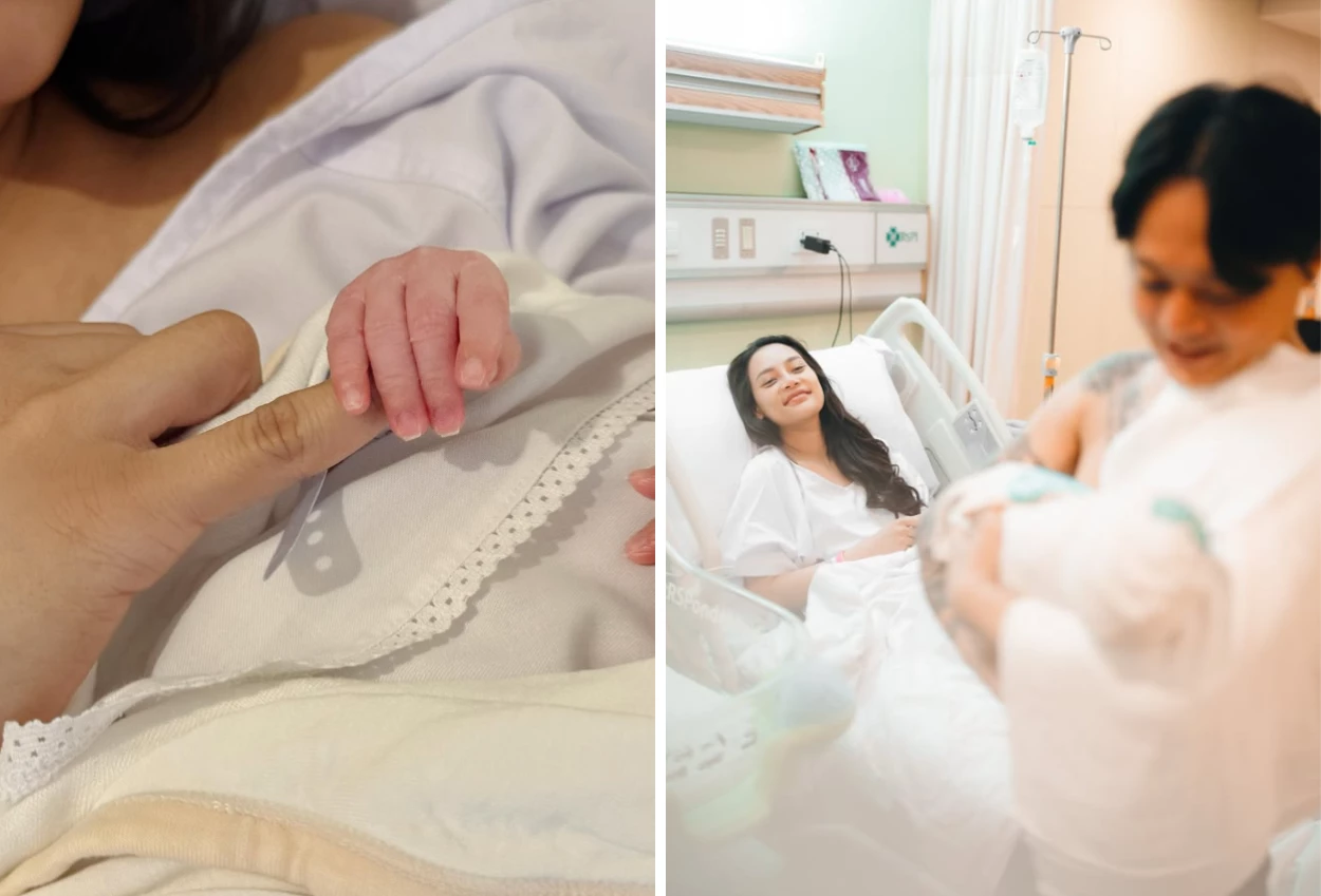 Selamat! erika carlina melahirkan bayi laki laki, dj bravy ikut dampingi