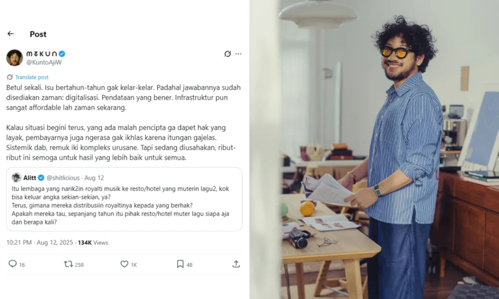 Soal polemik royalti, kunto aji padahal jawabannya sudah disediakan zaman