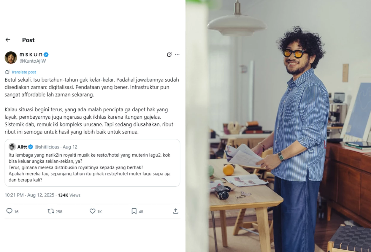 Soal polemik royalti, kunto aji padahal jawabannya sudah disediakan zaman