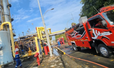 Stasiun pengumpul gas milik pertamina di subang meledak