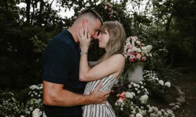 Taylor swift tunangan dengan travis kelce, pamer cincin berlian rp8,97 miliar