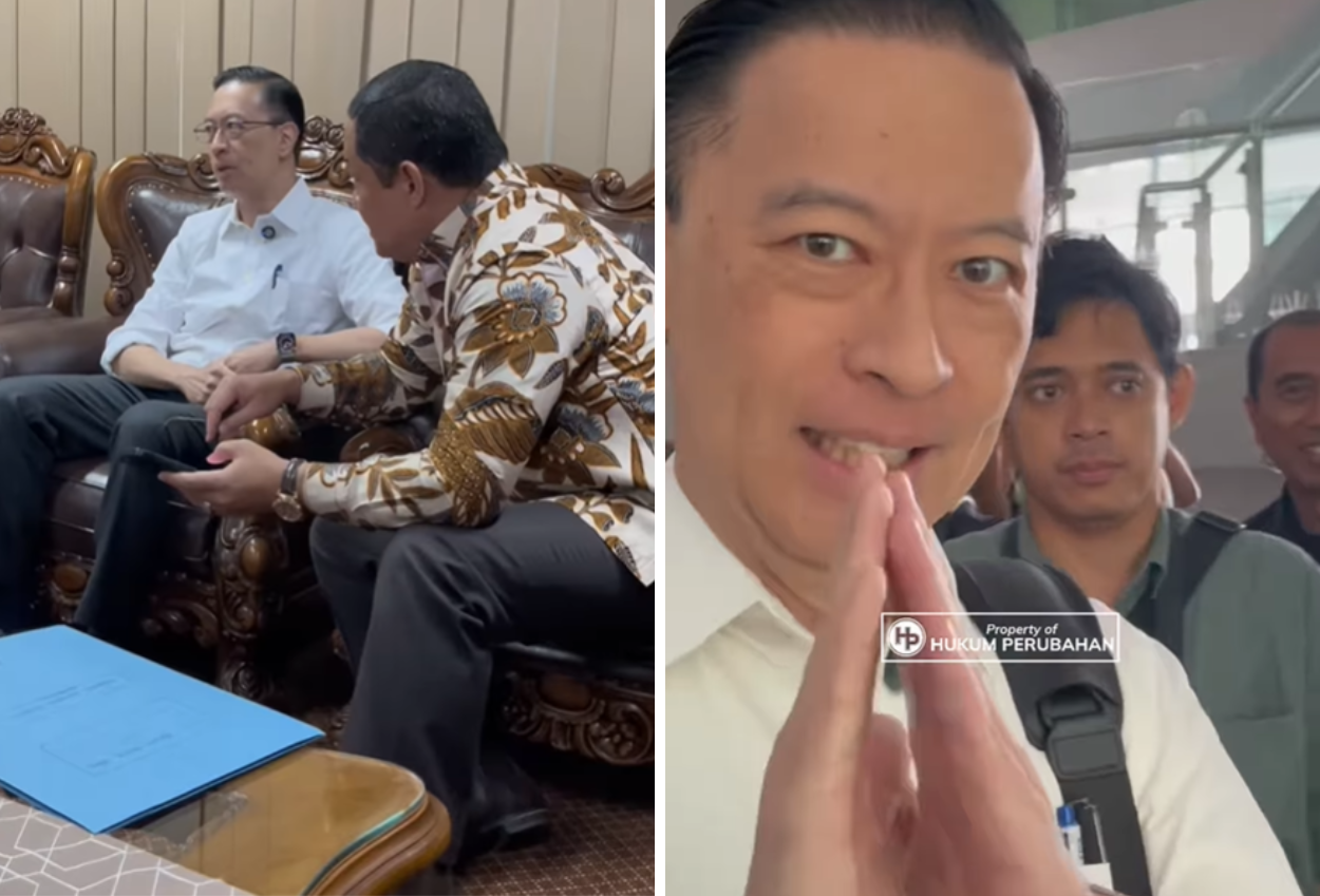 Tom lembong datangi ky untuk pantau laporannya soal hakim