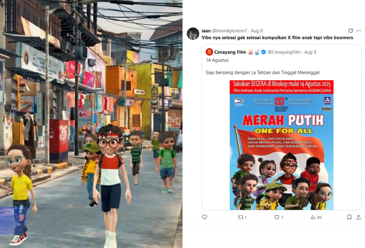 Trailer rilis, film animasi 'merah putih one for all' kapan tayang
