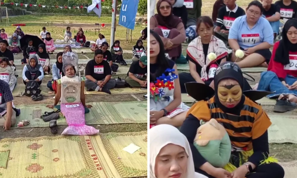 Unik, warga kotagede yogyakarta rayakan hut ri dengan lomba melamun