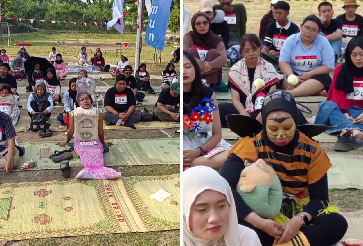 Unik, warga kotagede yogyakarta rayakan hut ri dengan lomba melamun