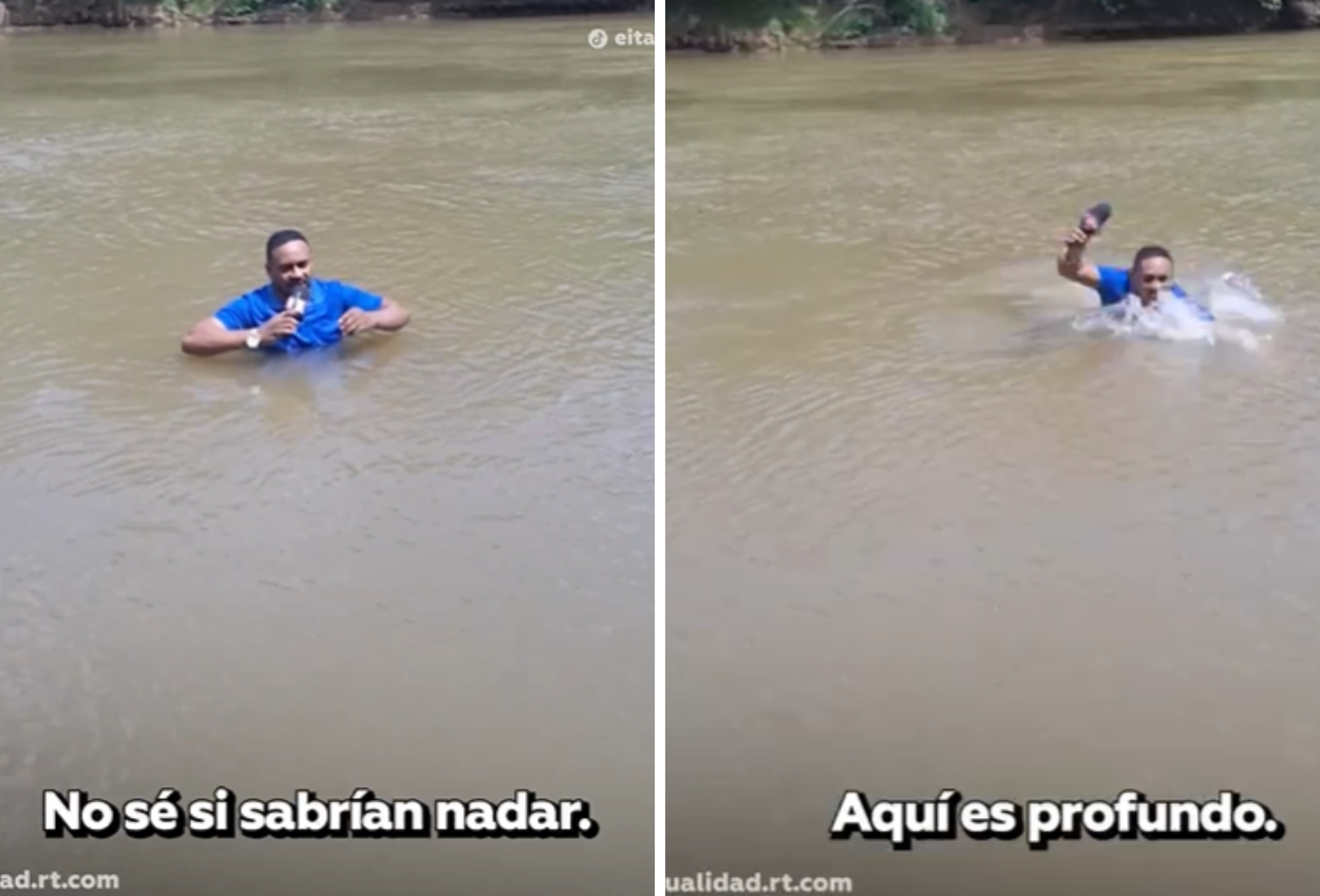 Viral! jurnalis brasil temukan jasad dalam air ketika liput berita remaja tenggelam