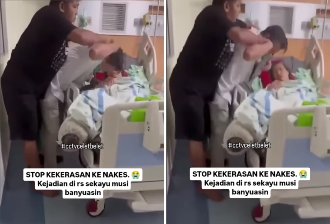 Viral! keluarga pasien tunjuk tunjuk dan maki dokter di rsud sekayu palembang