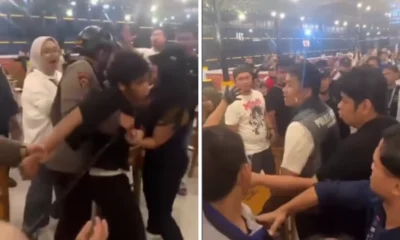 Viral! pendemo masuk mie gacoan karena dicecar polisi, pengunjung dan karyawan kompak lindungi