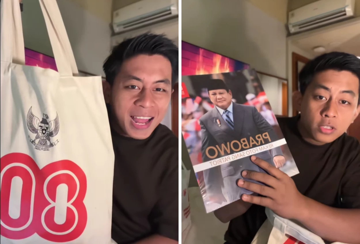 Viral! petugas damkar ini unoxing souvenir perayaan hut ri di istana negara