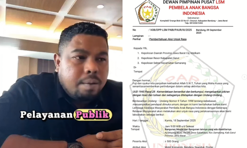 Abenk marco preman pensiun curhat sulit urus izin bangun masjid di garut, disurati lsm