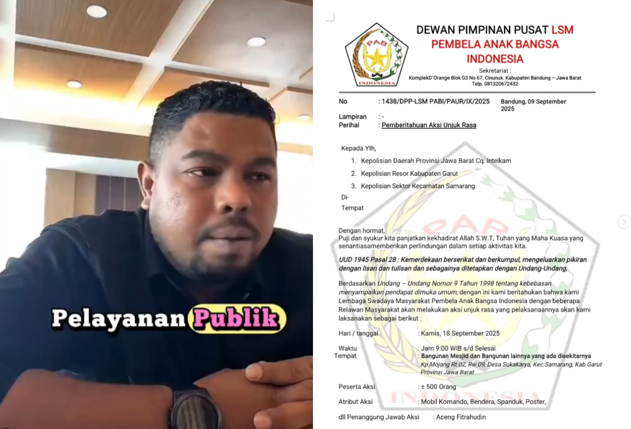 Abenk marco preman pensiun curhat sulit urus izin bangun masjid di garut, disurati lsm
