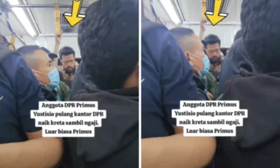 Anggota dpr primus yustisio pilih naik krl saat berangkat pulang kantor