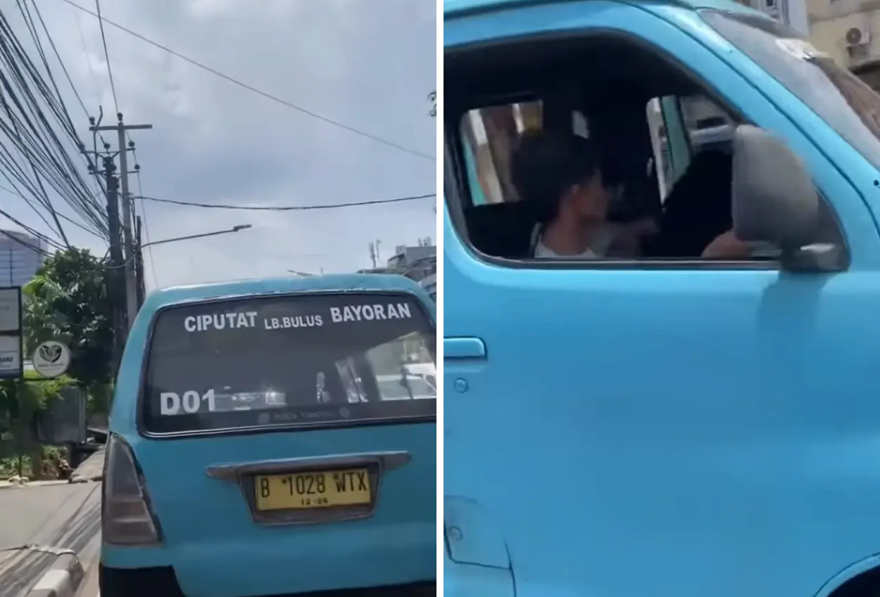 Angkot ciputat yang dikendarai sopir penganiaya wanita ditemukan kepolisian