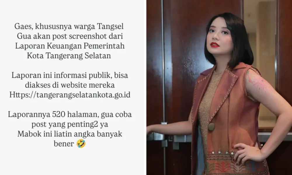 Artis leony bongkar anggaran tangsel konsumsi rapat rp60 miliar hingga perjalanan dinas rp117 miliar