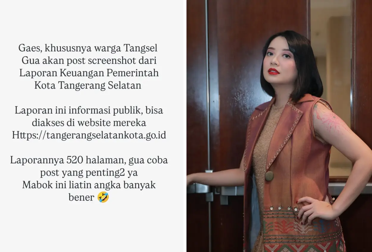 Artis leony bongkar anggaran tangsel konsumsi rapat rp60 miliar hingga perjalanan dinas rp117 miliar