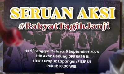 Bem ui gelar demo 'tagih janji' siang ini di depan dpr