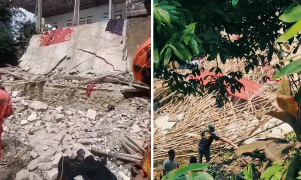 Bangunan majelis taklim di bogor ambruk saat perayaan maulid nabi, 4 orang tewas