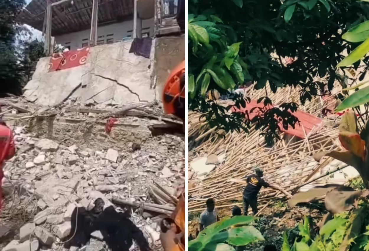 Bangunan majelis taklim di bogor ambruk saat perayaan maulid nabi, 4 orang tewas