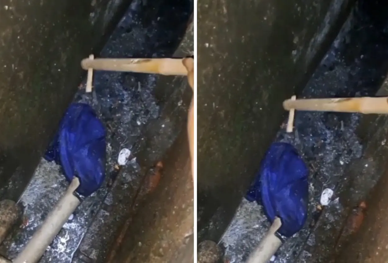 Bikin geger! warga temukan bayi terlilit tali pusar di selokan kebayoran baru