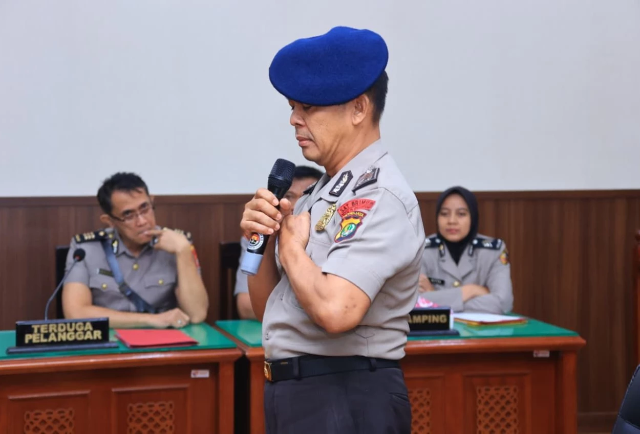 Bripka rohmat akui berada di bawah perintah kompol cosmas saat lindas affan