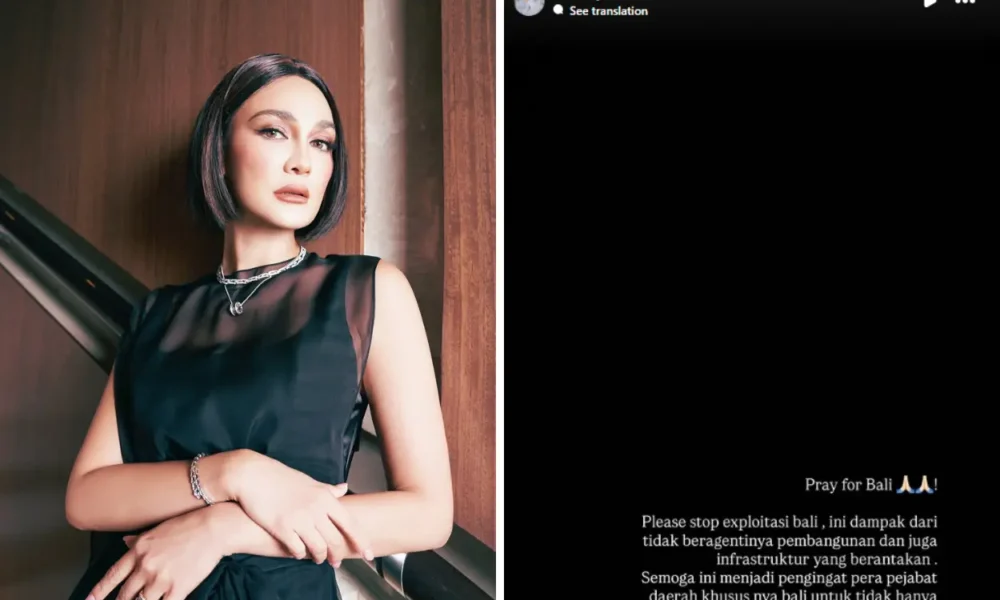 Buka suara soal banjir bali, ini pesan luna maya untuk pemda stop eksploitasi bali