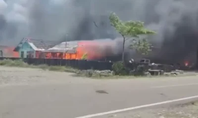 Cekcok antar siswa jadi penyebab kerusuhan di yalimo papua, rumah hingga asrama polisi dibakar