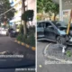 Detik detik satpam di jakbar dihantam mobil hingga terpental