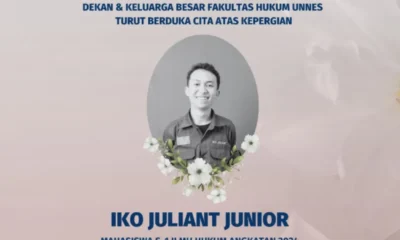 Diduga ada kejanggalan, keluarga mahasiswa unnes iko juliant laporkan kasus kematian anak ke polda jateng