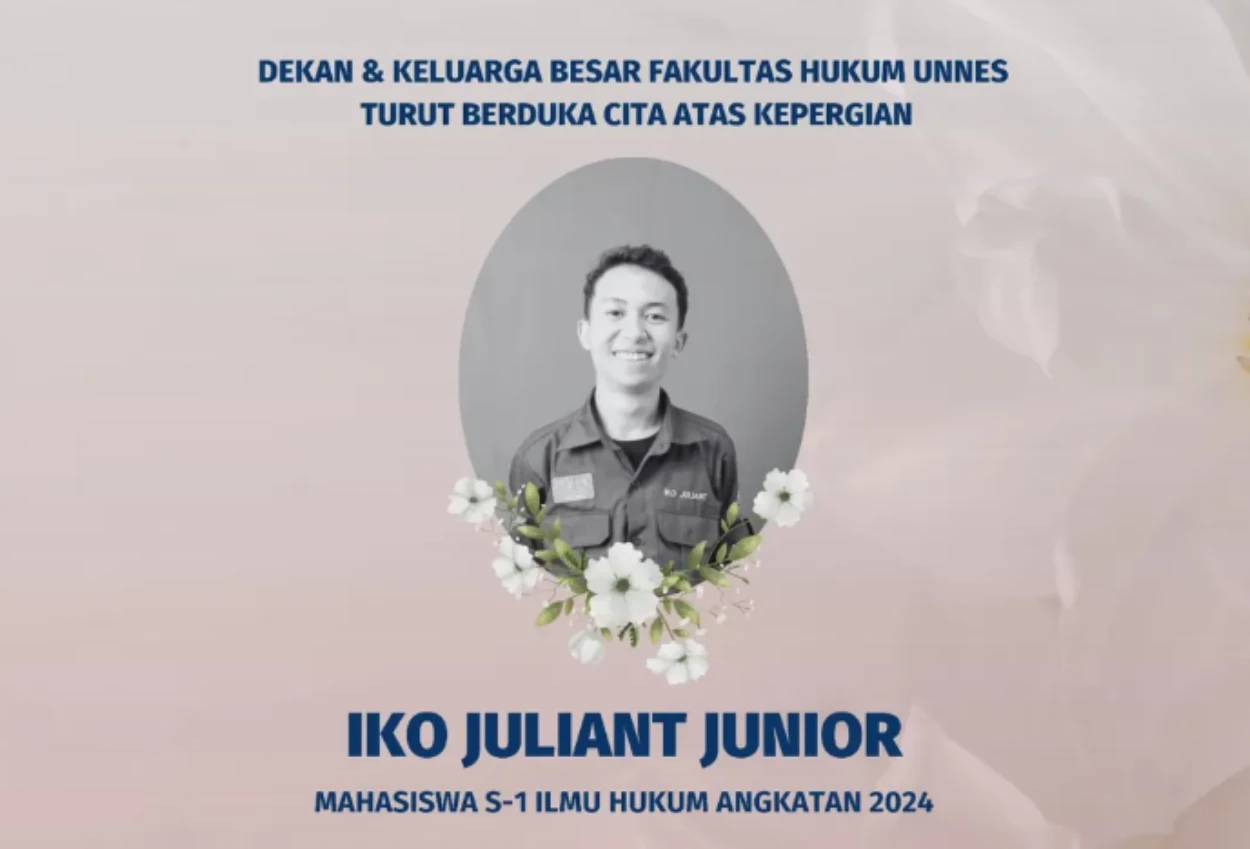 Diduga ada kejanggalan, keluarga mahasiswa unnes iko juliant laporkan kasus kematian anak ke polda jateng