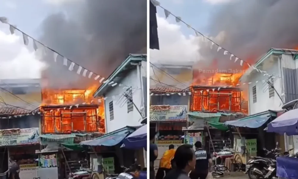 Diduga korsleting listrik, 400 rumah hangus terbakar di tamansari jakbar