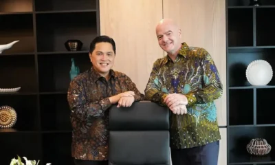 Dilantik jadi menpora, erick thohir dapat pesan ini dari presiden fifa