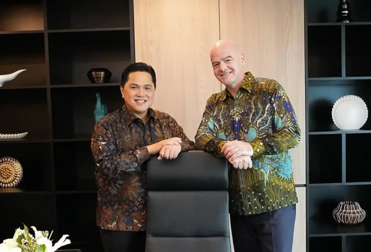 Dilantik jadi menpora, erick thohir dapat pesan ini dari presiden fifa