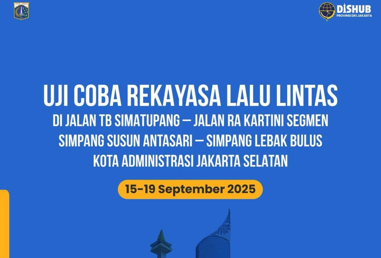 Dishub jakarta uji coba rekayasa lalu lintas tb simatupang pagi ini