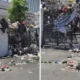 Enggan dengar aspirasi rakyat, gedung dprd jabar dilempari sampah