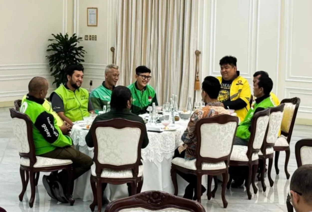 Gibran gelar rapat bareng perwakilan pengemudi ojol di istana negara