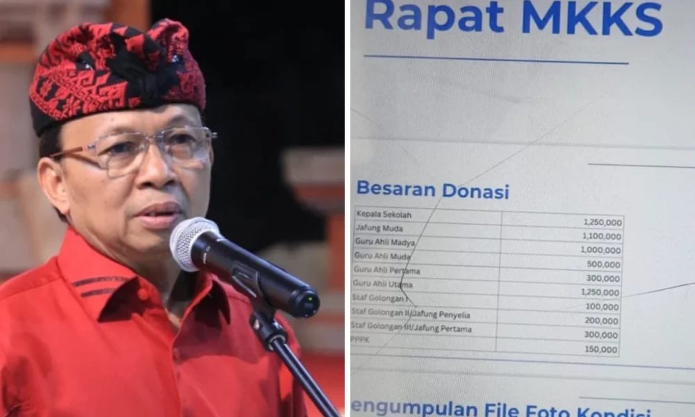 Gubernur bali buka suara usai viral guru se bali dimintai donasi banjir hingga rp1,25 juta