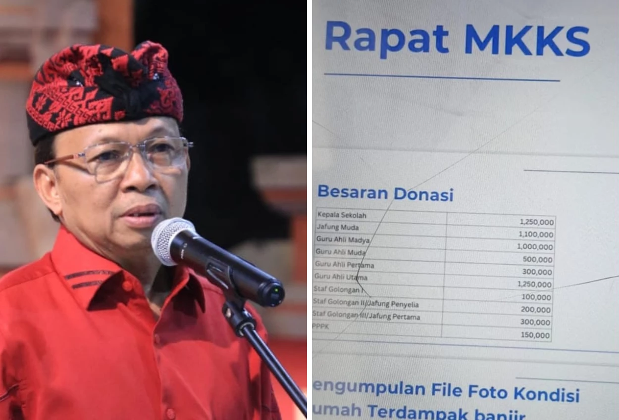 Gubernur bali buka suara usai viral guru se bali dimintai donasi banjir hingga rp1,25 juta